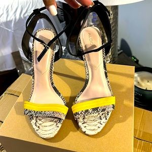 Beautiful heels size 7 1/2 true to size if you are a 7/7 1/2 these fit perfect.